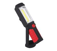 Linterna LED Recargable,Linterna Taller Lampara,Luz de Trabajo Portatil Mecanico de Trabajo COB LED con Base Magnética 360º Gancho,Plegable Lampara de Inspeccion para Automóviles,Emergencia(rojo)