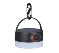 Linterna LED solar portátil para camping, alimentada por energía solar y recargable por USB, mini batería externa para teléfono o tienda de