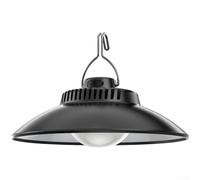 Linterna LED vintage para acampar con carga tipo C, luz colgante portátil impermeable IPX4, 2 modos de funcionamiento de 9 a 12 horas para tienda de campaña de senderismo al aire libre, negro (A)