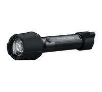 Linterna de bolsillo LED Ledlenser P6R Work Robust, batería de litio 18650 recargable, impermeable IP68, 850 lúmenes, CRI alto, haz de luz de 230m, cable de carga magnético USB y estación de carga