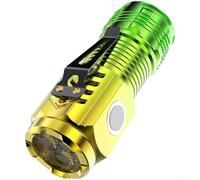 Linterna ligera de 41 g con bombillas LED triples para una salida brillante recargable a través de carga rápida tipo C para soluciones de iluminación (E)