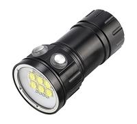 Linterna, Linterna de Buceo LED Impermeable para Exteriores Aleación de Aluminio Luz Fuerte Agua y Tierra Súper Brillantes Rojo Azul Luces de Buceo