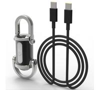 Linterna llavero, 70 g ultraligera 1200 lm COB LED con 7 modos incluyendo SOS y estroboscópico, recargable tipo C, impermeable, para acampar al aire libre y luz (E)