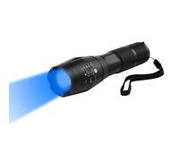 Linterna Luz Azul, WESLITE Linternas LED Azul Con Zoom y 1 Modo de Largo Alcance para Pesca Nocturna Caza (Batería no Incluida)
