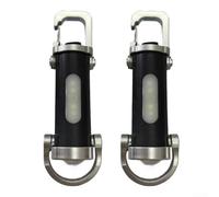 Linterna mini llavero súper brillante COB LED recargable con 6 modos, banco de energía USB-C para camping, senderismo, luz portátil compacta para llaves (blanco blanco)