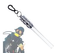 Linterna para buceo, luz subacuática impermeable con clip, 2 modos: buceo de luz LED, encendido constante e intermitente, 50 horas de tiempo de combustión, funciona con pilas para buceo libre