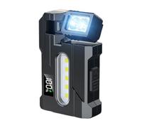 Linterna para camping, pantalla LCD giratoria, linterna de nocturna, linterna impermeable portátil para personal de eventos, camping, viajes, tiendas de campaña, personal de seguridad