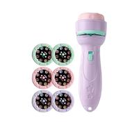 Linterna para niños con proyector y función de iluminación, luz nocturna con 40 patrones para dormir y estudiar | Linterna de proyección para niños, para paredes, techos, interiores, hogar, camping