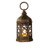 Linterna Pequeña Decorativa | Portavelas LED para Decoración de Halloween - Centros de Mesa Retro para Interiores Exteriores,Estantería Chimenea Ventana Patio Jardín Cocina Entrada Puerta Principal
