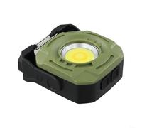 Linterna portátil con llavero con batería recargable de 5000 mAh, reflector de 2400 lm y brillo de 1000 lm, modos ajustables para iluminación de camping y trabajo (verde)