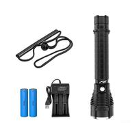 Linterna profesional impermeable para buceo, LED P70, 4000 lúmenes, perfecta para exploración submarina y actividades al aire libre como camping (E)