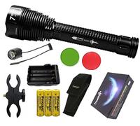 Linterna profesional Trustfire J18, con 7 Led tamaño CREE XML-T6-8500 lumenes / 1 Modo/Uso con 2 o 3 baterías, Baterías Kingwei originales(C - Linterna Kit completo)