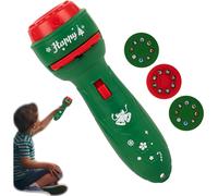 Linterna Proyector para Niños con 24 Patrones - Luz Nocturna Navideña, Regalo para Fiestas, Juguete para Cuentos antes de Dormir y Viajes