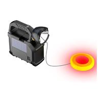 Linterna recargable | Lámpara de emergencia solar con kit de herramientas | Proyector potente luz ancha para resolución de problemas de auto senderismo al aire libre cortes de energía