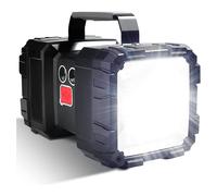 Linterna recargable para actividades al aire libre, linterna de camping impermeable con modo de espera ultra largo, múltiples modos de luz, batería