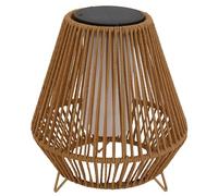 Linterna solar decorativa con base LED solar recargable LED blanco cálido SALOMEA SMALL H35cm