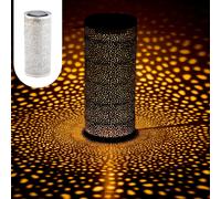 Linterna Solar Escandinava Lampara Decorativa Para Balcón Jardín Feroe Blanca