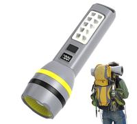 Linterna solar genérica, linterna solar USB, resistente al agua, recargable antorcha con Three-Speed Brightness Modes, Durable Compact Light Tool, 1 pieza, For Hiking Survival