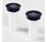 Linterna solar impermeable de repuesto para luces de llama, decoración de jardín, iluminación de llama decorativa para patio, parte superior de repuesto solar (paquete de 2) (llama de 2.76)