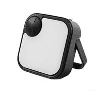 Linterna solar impermeable IP44 con salida de 750 lúmenes, atenuación infinita, funciona con energía solar para senderismo, camping y situaciones (negro)