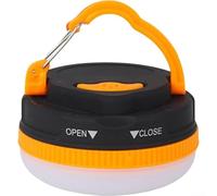 Linterna solar LED impermeable con recarga USB, esencial para acampar y preparación (amarillo)