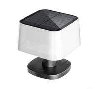 Linterna solar plástica que acampa modo dual caliente frío (luz blanca 12 | Panel solar integrado, carga de energía libre, tiempo de funcionamiento de 3-5 horas, modos de luz, operación táctil