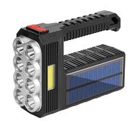 Linterna Solar Portátil Mega Power 8 LED - Linterna Portátil Recargable Super Brillante 1200 MAH | Proyector Potente, Antorcha De Marino De Alta Luminosidad, Proyector Portátil De L