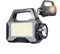 Linterna solar, proyector LED potente para trabajo - antorcha portátil al aire libre con 3 modos luminosos, accesorios de emergencia