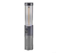 Linterna solar recargable con banco de energía y enfoque ajustable, linterna LED 3 en 1 para camping, senderismo, salida USB y haz de zoom para iluminación de respaldo al aire libre y hogar