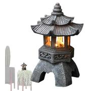 Linterna solar Zen - Luz solar para caminos, lámpara de villa para exteriores, decoración de jardín Zen, luz nocturna de bajo consumo | Para patio delantero, patio, porche, pasarela, jardín, iluminaci