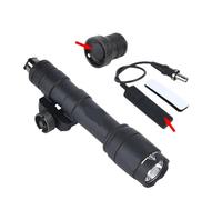 Linterna táctica M600 M600C 600 Lumina Luz Brillante con Interruptor de presión y Captura de Cola de Metal Compatible con Luces de exploración para el Uso al Aire Libre(WADSN M600C Set)