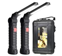 Linterna Taller LED, 2 Piezas Lámpara De Inspección, LED Lámpara Trabajo Recargable, Mecánica Para Emergencias, Camping, Coche Auto Reparación