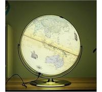 Linterna terrestre mundial, medidor global antiguo con marco plateado(B)