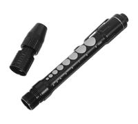 Linterna Tipo Bolígrafo para Examen Ocular con Luz LED Portátil Negra | Diseño Ergonómico con Aleación de Aluminio, Haz de Luz Fija, Uso Profesional en Emergencias y Hogar