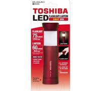 Linterna Toshiba KFL-403L 2 en 1 LED 75lm/60lm 3 pilas AAA Roja Aluminio