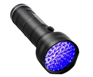 Linterna Ultravioleta 51 LED Negra de Aleación de Aluminio