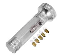 Linterna Vintage de Hierro Plata Estilo 80s para Fotografía | Ligera y Portátil, Brillo Ajustable, Varios Modos de Luz, Útil en Performances y Sesiones Estilo Aleatorio
