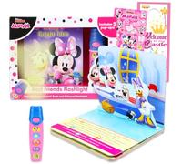 Linterna y libro de Minnie Mouse para niños - Paquete interactivo de Storytime con libro de aventuras y linterna de 5 sonidos más calcomanías, más | Minnie Mouse Sound Book