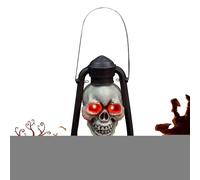 Linternas de Halloween al aire libre, lámpara esqueleto, decoraciones de miedo, accesorio vintage para interior al aire libre, jardín, fiesta de Halloween porche y fiesta