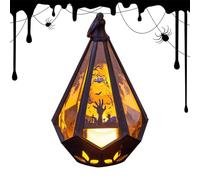 Linternas de Halloween para interior - Lámpara de mano de las brujas decorativas | Niños impulsados por la batería Linternas de fluencia para jardín de la césped Path Terrace Party e