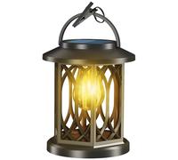 Linternas solares impermeables al aire libre luces solar LED al aire libre con manija y clip luces colgantes para el patio jardín de jardinería en casa