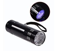 Linternas UV, Aluminio 9 LED Ultraviolet Handheld Detector Blacklight antorcha de Emergencia para Cazar de Camping Herramientas De Escalada
