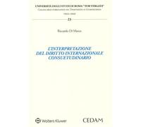 L'interpretazione del diritto internazionale consuetudinario (Univ.Tor Vergata Roma-Facoltà di giurisprudenza. Dipartimento di diritto privato e di diritto pubblico)