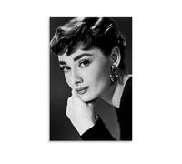 LINTEZHG AUDREY HEPBURN Póster Clásico Pintura Decorativa Lienzo Arte de Pared Salón Póster Dormitorio Pintura, Arte de Pared Impresión de Imagen Moderna Decoración de Habitación Familiar 24 x 36