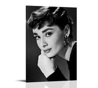 LINTEZHG AUDREY HEPBURN Póster Clásico Pintura Decorativa Lienzo Arte de Pared Salón Póster Dormitorio Pintura, Arte de Pared Impresión de Imagen Moderna Decoración de Habitación Familiar 20 x 30