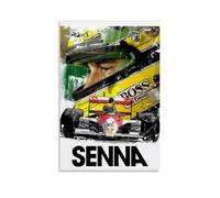 LINTEZHG Ayrton Senna Póster Pintura Decorativa Lienzo Arte de Pared Salón Póster Dormitorio Pintura, Arte de Pared Impresión de Imagen Moderna Decoración de Habitación Familiar 30 x 45 cm (30 x 45 cm