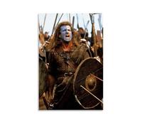 LINTEZHG Braveheart William Wallace Póster Pintura Decorativa Lienzo Arte de Pared Salón Póster Dormitorio Pintura, Arte de Pared Impresión de Imagen Moderna Decoración de Habitación Familiar 40 x 60