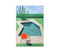 LINTEZHG David Hockney Póster de Piscina Pintura Decorativa Lienzo Arte de Pared Salón Póster Dormitorio Pintura, Arte de Pared Impresión de Imagen Moderna Decoración de Habitación Familiar 20 x 30