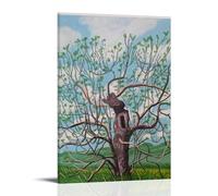 LINTEZHG David Hockney Spring Arrival Póster Pintura Decorativa Lienzo Arte de Pared Salón Póster Dormitorio Pintura, Arte de Pared Impresión de Imagen Moderna Decoración de Habitación Familiar 24 x
