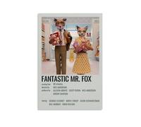 LINTEZHG Fantastic Mr Fox Póster Pintura Decorativa Lienzo Arte de Pared Salón Póster Dormitorio Pintura, Arte de Pared Impresión de Imagen Moderna Decoración de Habitación Familiar 20 x 30 Pulgadas